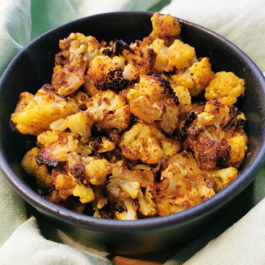 vegan Curry Roasted Cauliflower Jay Halford plant based cooking course