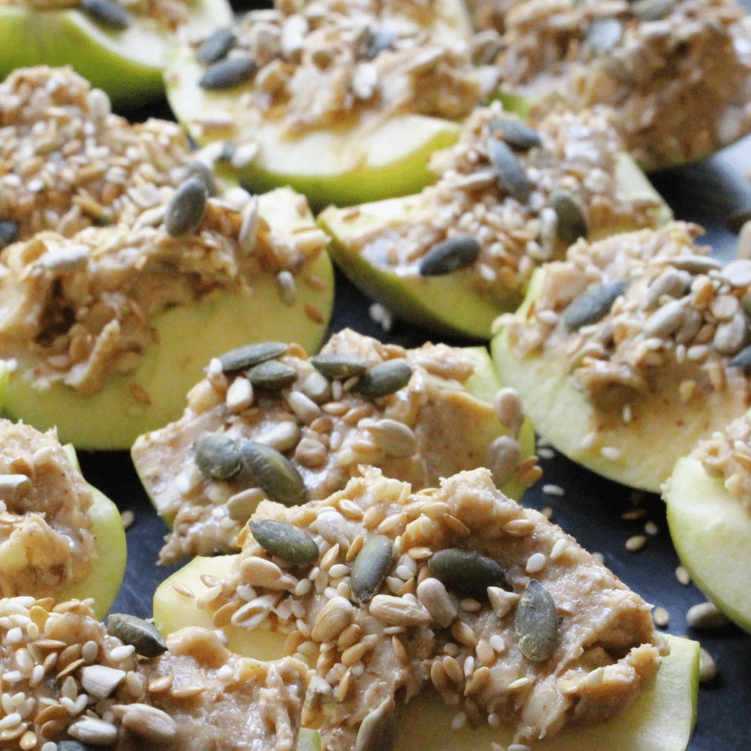 vegan apple and peanut butter snacks jay halford healthy plant based recipes